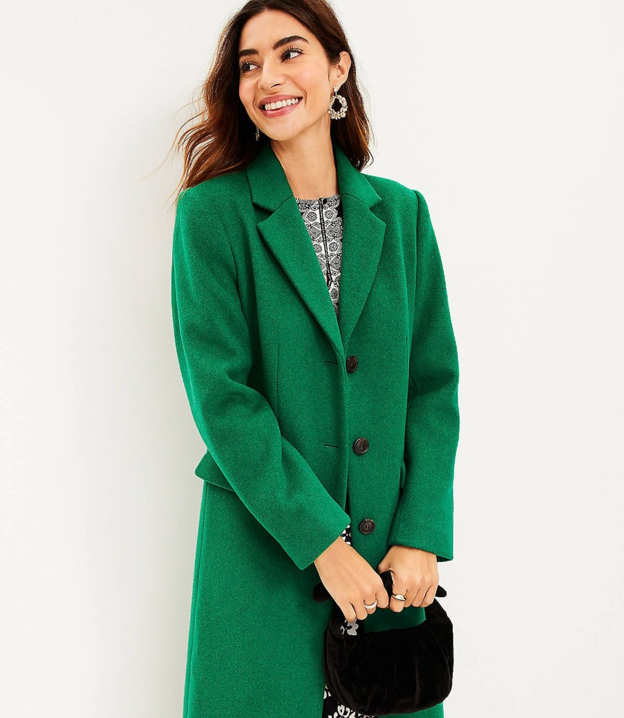 Clothing Loft | Modern Coat Bright Kelly Green