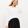 Clothing Loft | Lou & Grey Long Sleeve Pocket Tee White