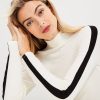 Clothing Loft | Lou & Grey Colorblock Ribbed Signaturesoft Turtleneck Top Whisper White