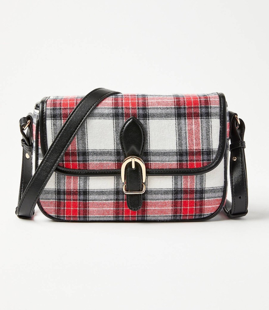 Accessories & Shoes Loft | Plaid Camera Bag Whisper White