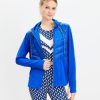 Clothing Loft | Lou & Grey Chevron Hooded Puffer Jacket Cobalt Current