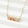 Accessories & Shoes Loft | Tortoiseshell Print Bar Necklace Pink Multi