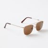 Accessories & Shoes Loft | Rectangle Aviator Sunglasses Gold