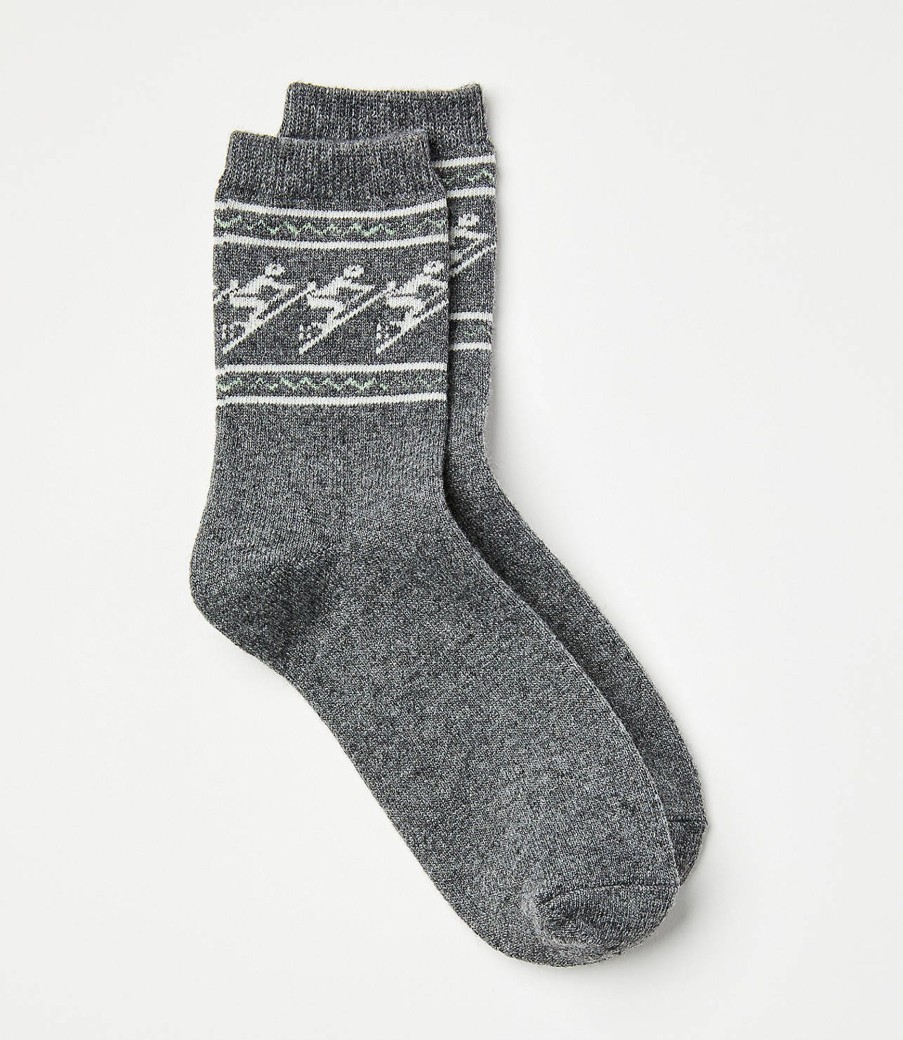 Clothing Loft | Lou & Grey Ski Cozy Crew Socks Medium Heather Grey