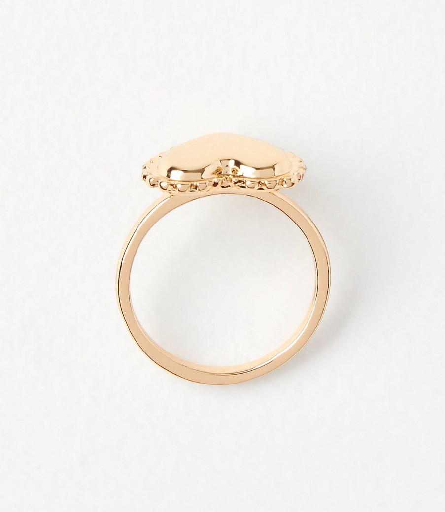 Accessories & Shoes Loft | Heart Ring Goldtone