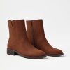 Accessories & Shoes Loft | Flat Ankle Boots Cognac