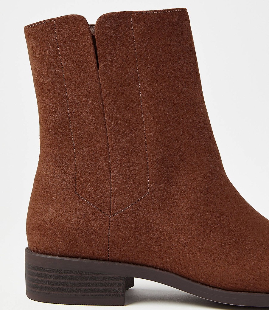 Accessories & Shoes Loft | Flat Ankle Boots Cognac