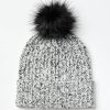 Accessories & Shoes Loft | Marled Pom Pom Beanie Black