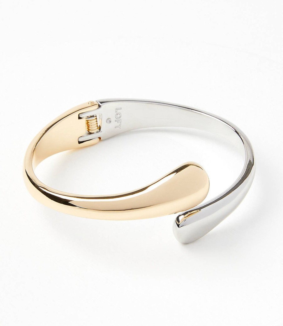 Accessories & Shoes Loft | Mixed Metal Cuff Bracelet Gold / Silver