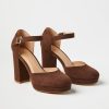 Accessories & Shoes Loft | Ankle Strap Platform Shoes Chocolate