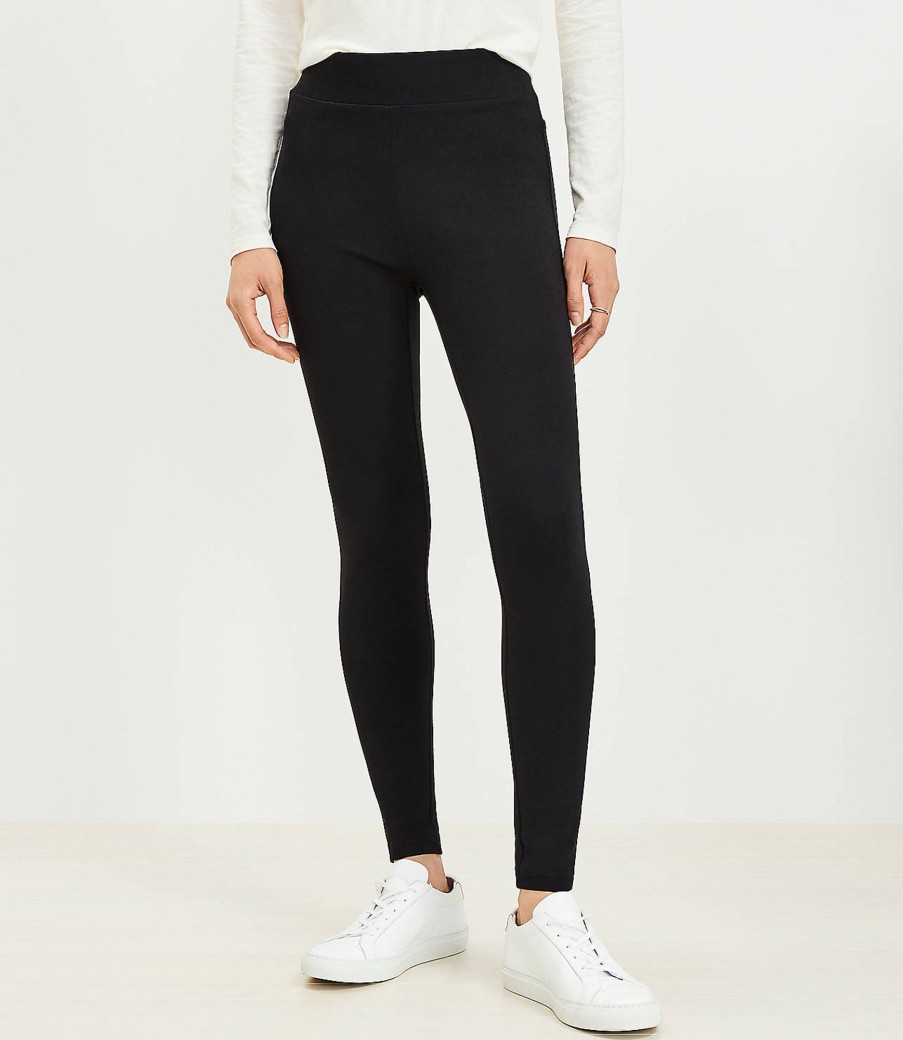 Clothing Loft | Seamed Ponte Leggings Black