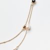 Accessories & Shoes Loft | Pearlized Sparkle Station Necklace Black