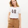 Clothing Loft | Love Everyday Crew Tee White