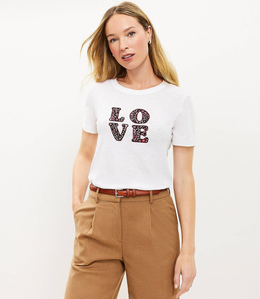 Clothing Loft | Love Everyday Crew Tee White