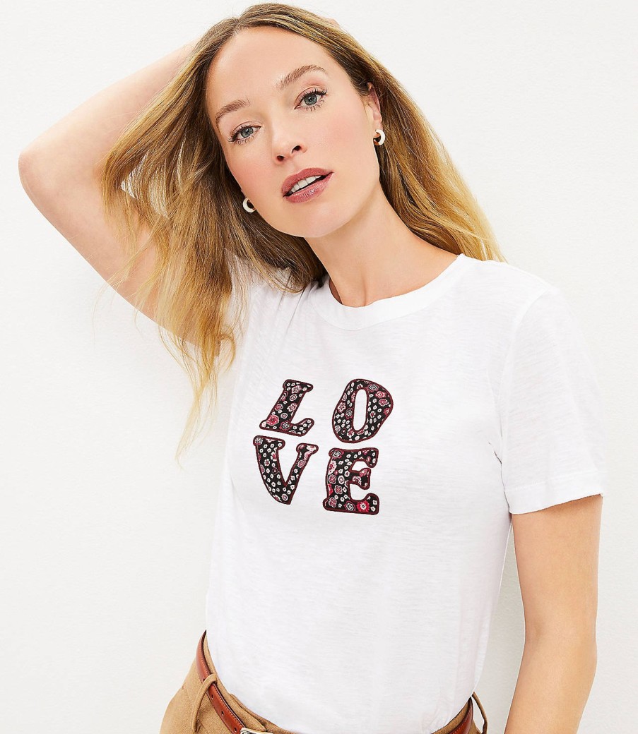 Clothing Loft | Love Everyday Crew Tee White