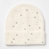 Accessories & Shoes Loft | Pearlized Sparkle Ribbed Beanie Pure Pearl