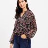 Clothing Loft | Floral Side Tie Hem Blouse 2222