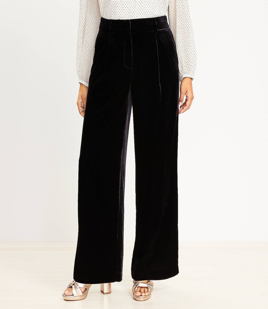 Clothing Loft | Peyton Trouser Pants In Velvet Black