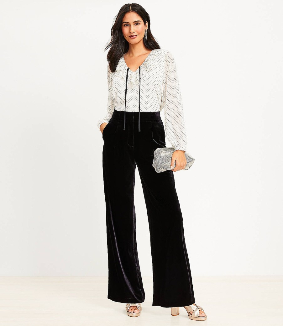 Clothing Loft | Peyton Trouser Pants In Velvet Black