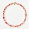 Accessories & Shoes Loft | Enamel Link Necklace Strawberry Pink