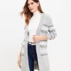 Clothing Loft | Fair Isle Open Cardigan Pavestone Heather