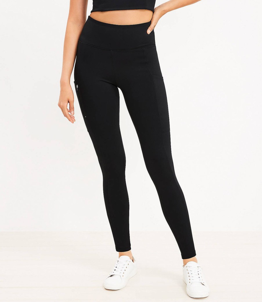 Clothing Loft | Lou & Grey Luvstretch Zip Side Pocket Leggings Black