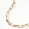 Accessories & Shoes Loft | Modern Chain Link Necklace Goldtone