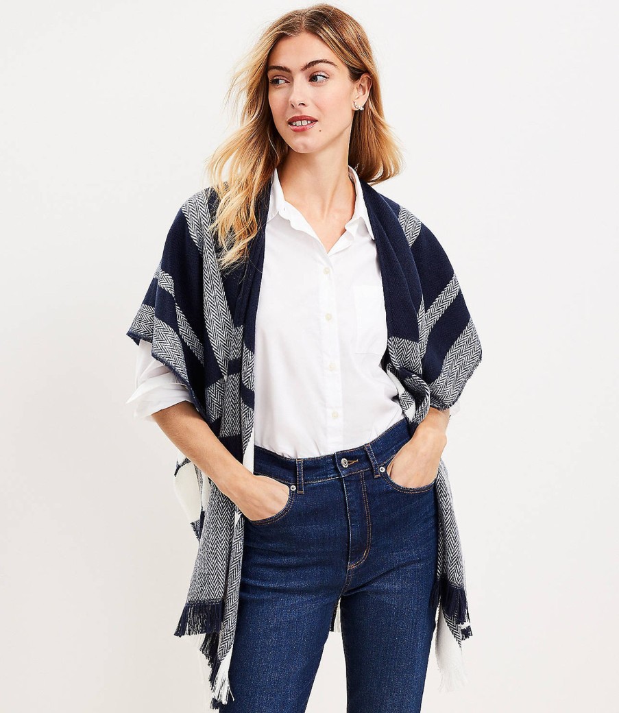 Accessories & Shoes Loft | Chevron Wrap Forever Navy