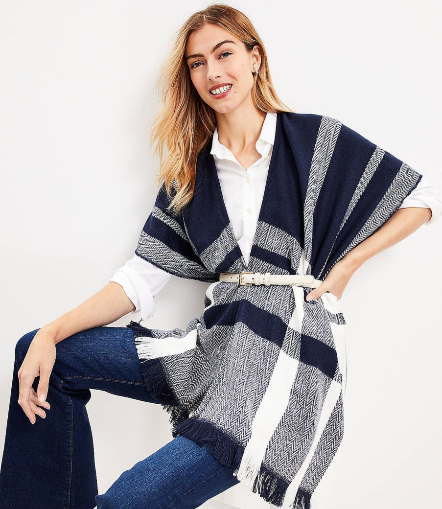 Accessories & Shoes Loft | Chevron Wrap Forever Navy