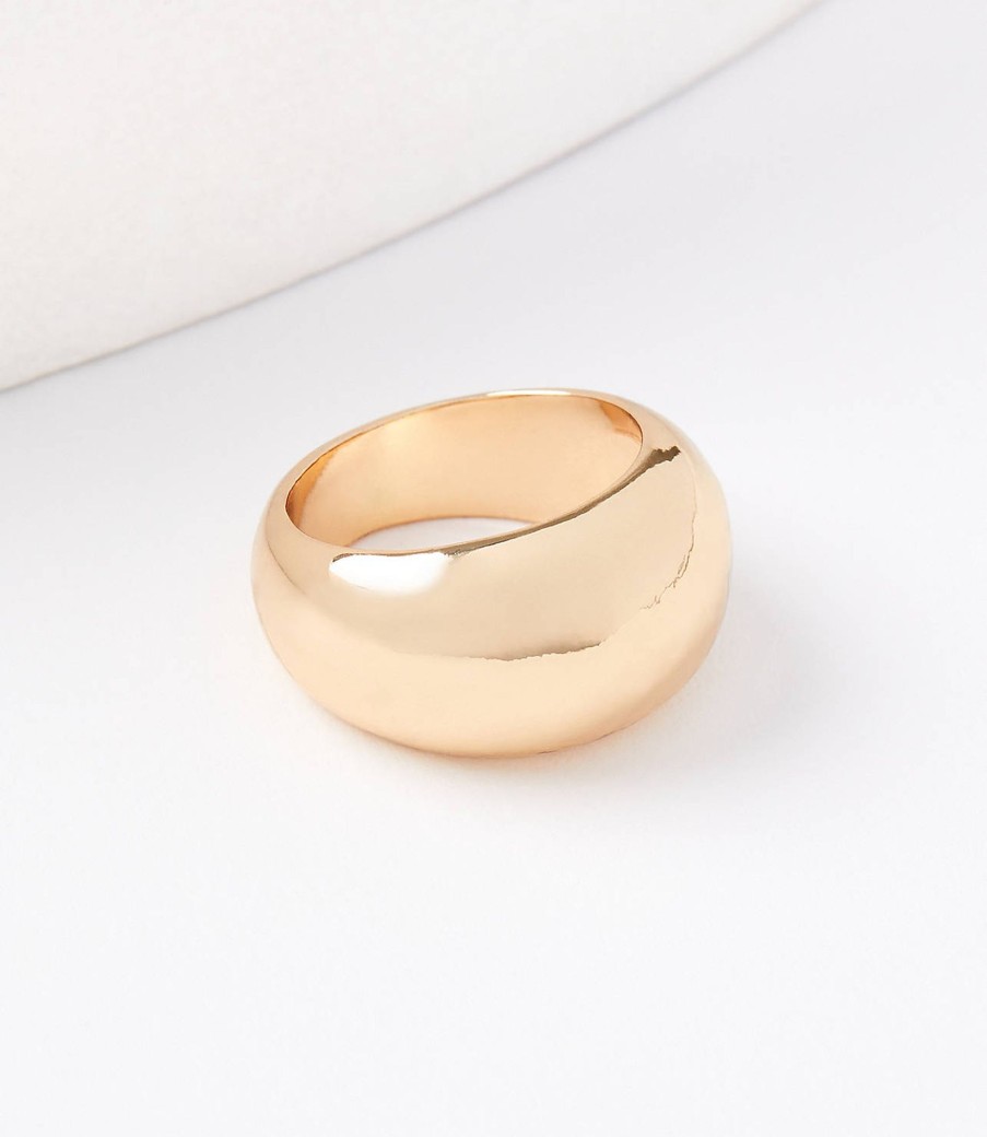 Accessories & Shoes Loft | Sculpted Ring Goldtone