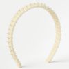 Accessories & Shoes Loft | Pearlized Headband Ivory Cream