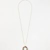 Accessories & Shoes Loft | Tortoiseshell Print Pendant Necklace Tortoise Brown