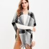 Accessories & Shoes Loft | Plaid Wrap Elegant Grey