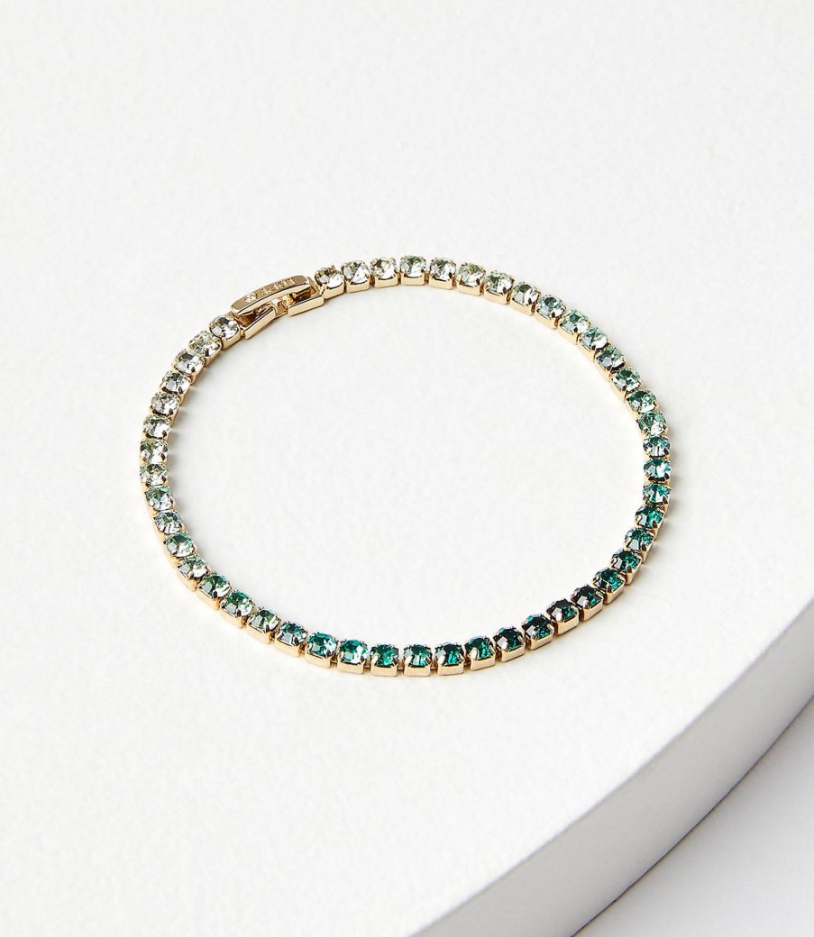 Accessories & Shoes Loft | Ombre Tennis Bracelet Deep Tropic Green