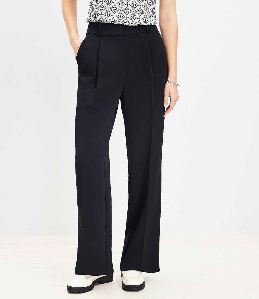 Clothing Loft | Peyton Trouser Pants In Crepe Black