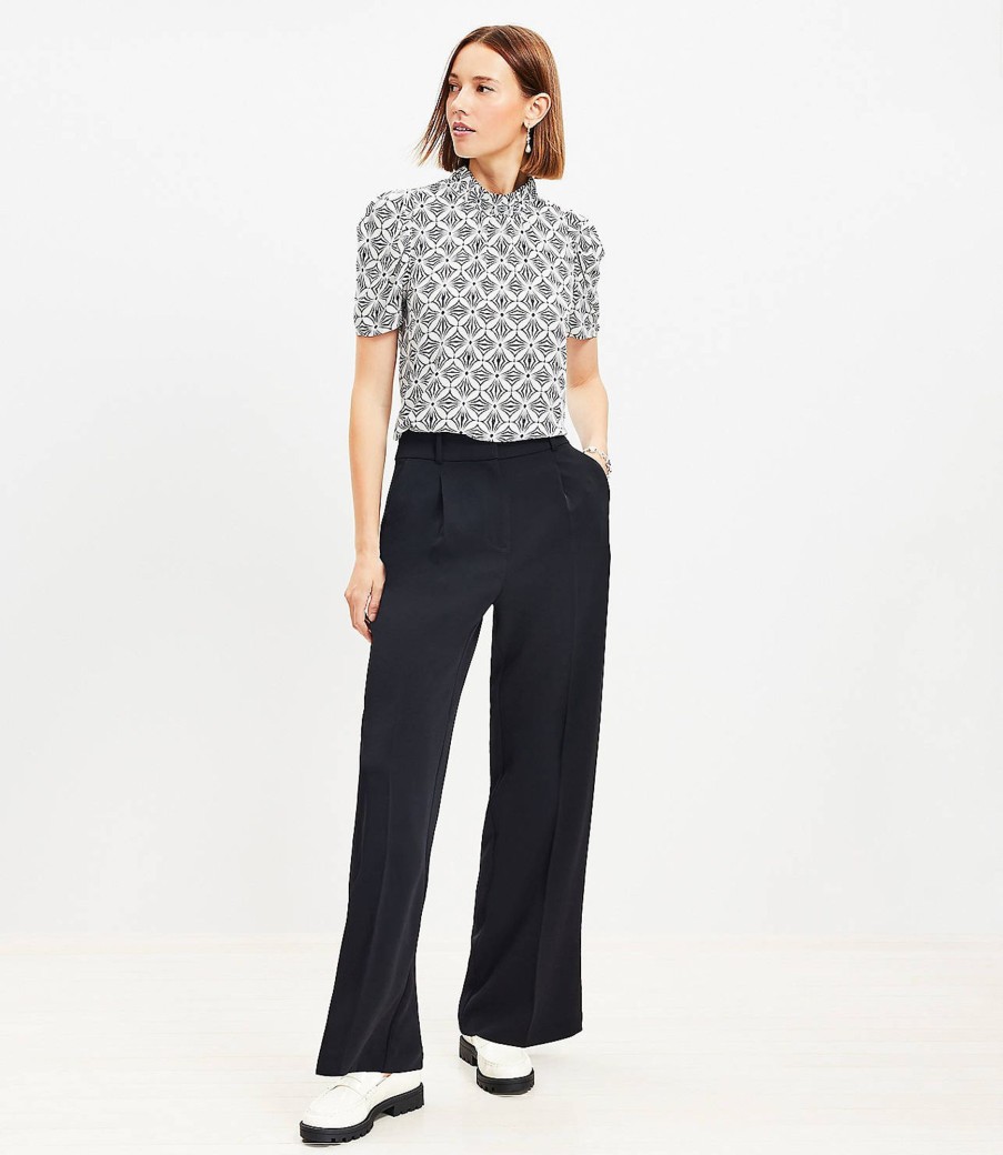 Clothing Loft | Peyton Trouser Pants In Crepe Black