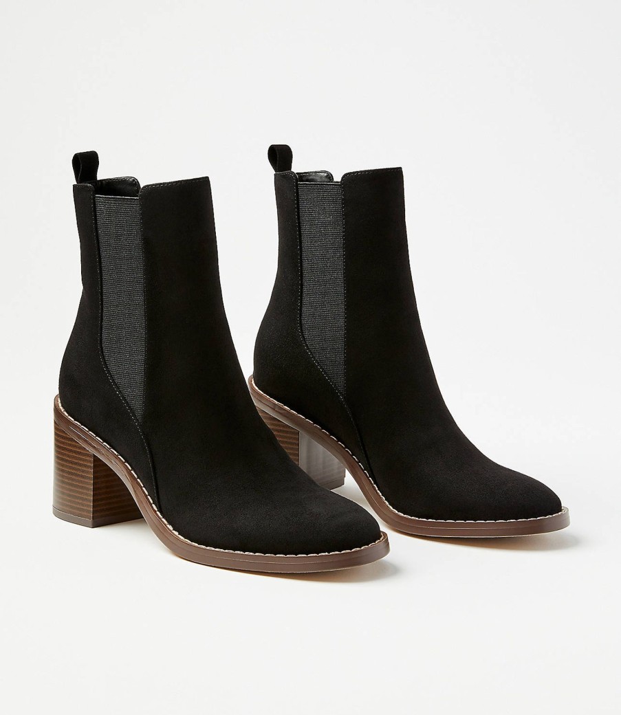 Accessories & Shoes Loft | Block Heel Chelsea Boots Black