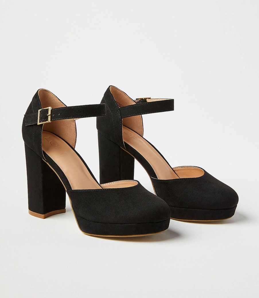 Accessories & Shoes Loft | Ankle Strap Platform Shoes Black