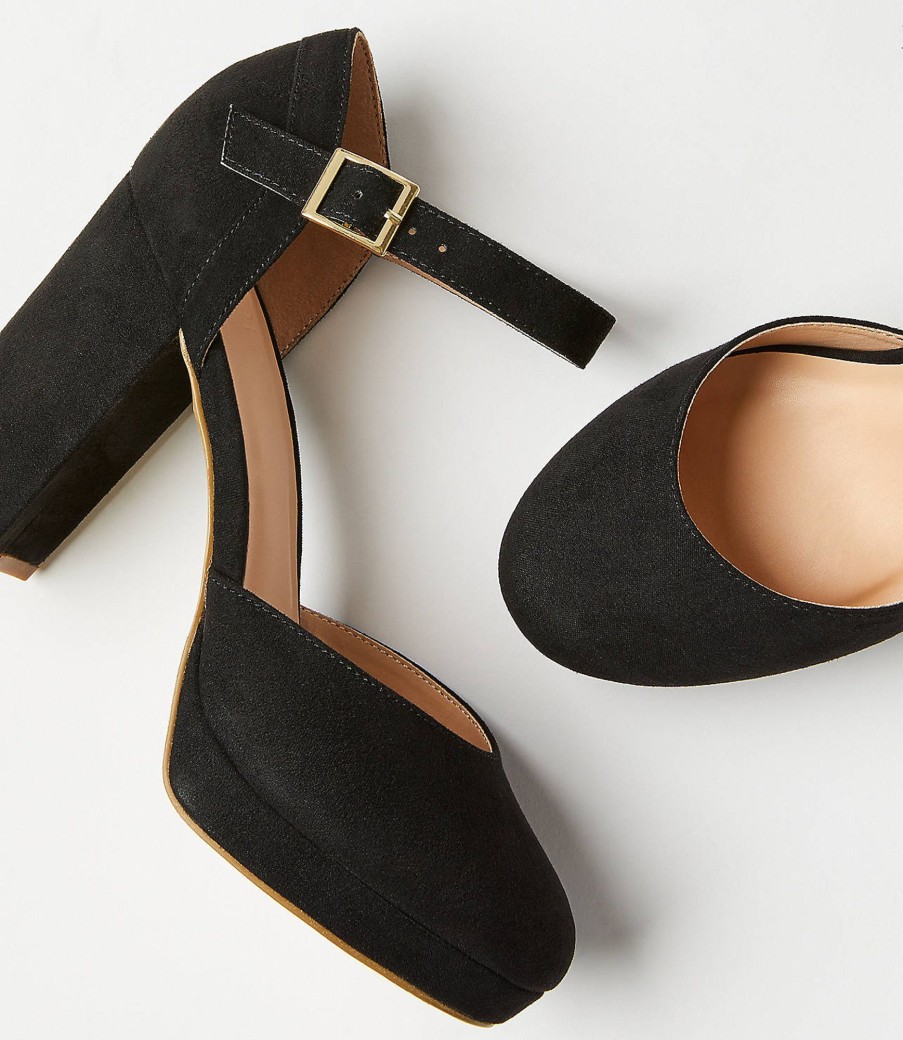 Accessories & Shoes Loft | Ankle Strap Platform Shoes Black