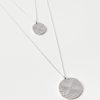 Accessories & Shoes Loft | Double Layered Pendant Necklace Silvertone