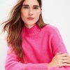 Clothing Loft | Wide Sleeve Mock Neck Sweater Pink Sugar