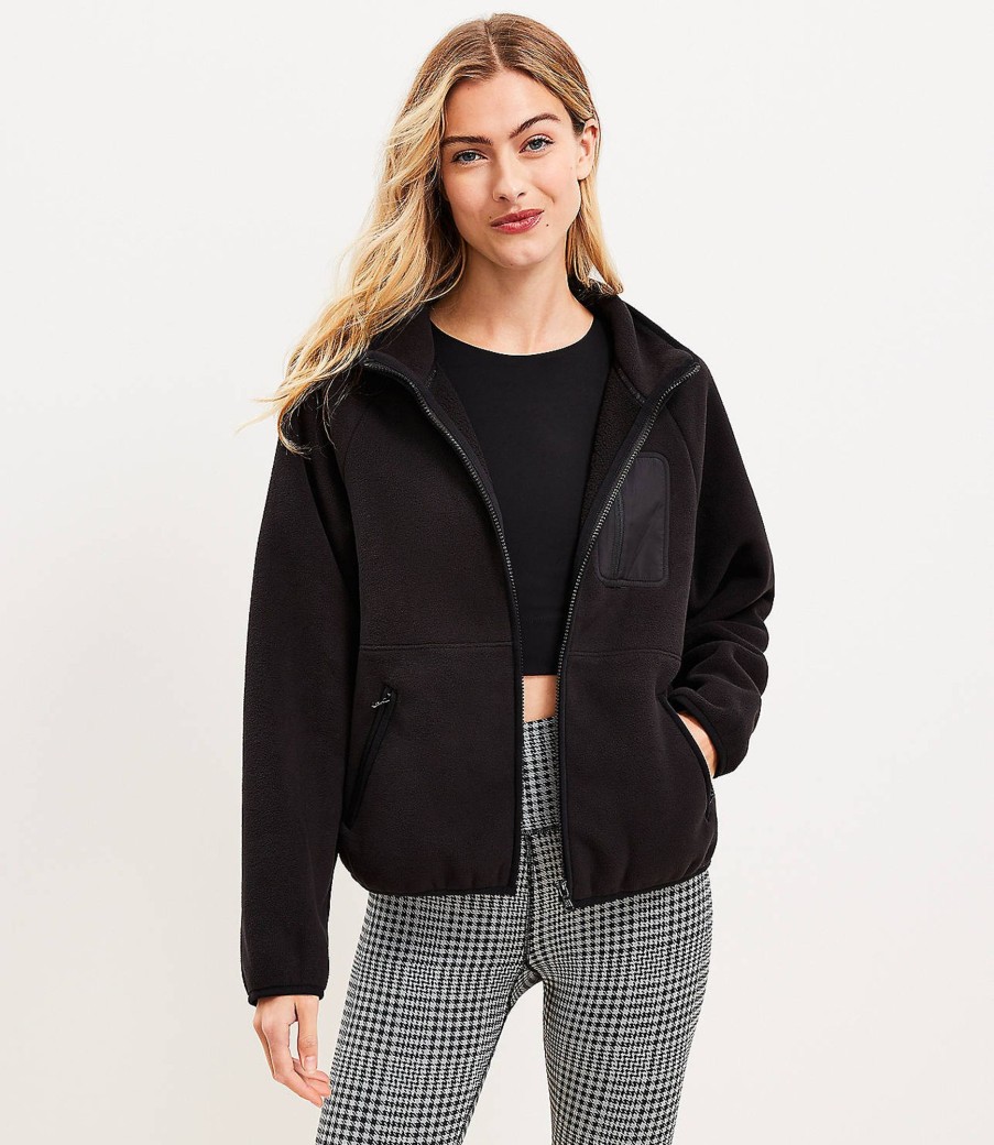 Clothing Loft | Lou & Grey Cozy Up Zip Jacket Black