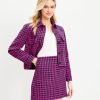 Clothing Loft | Textured Houndstooth Pocket Skirt Twilight Multi