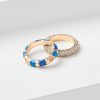 Accessories & Shoes Loft | Glitzy Enamel Ring Set Anika Blue