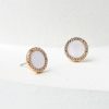 Accessories & Shoes Loft | Crystal Stud Earrings Mother Of Pearl