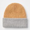 Accessories & Shoes Loft | Colorblock Ribbed Beanie Perfect Camel