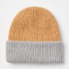 Clothing Loft | Colorblock Ribbed Beanie Perfect Camel