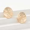 Accessories & Shoes Loft | Sparkle Sculpted Stud Earrings Goldtone