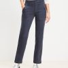 Clothing Loft | Patch Pocket Straight Pant In Twill Coastal Grey