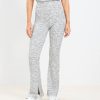 Clothing Loft | Lou & Grey Ribbed Flare Pants Light Cobblestone Heather